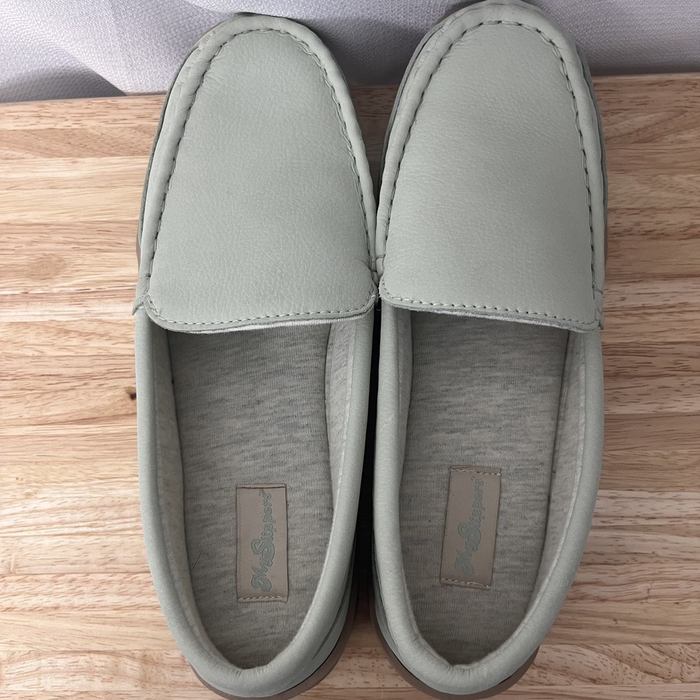 My Slippers Leather Moccasins Slip-on House Slippers 74466-03 Womens 10